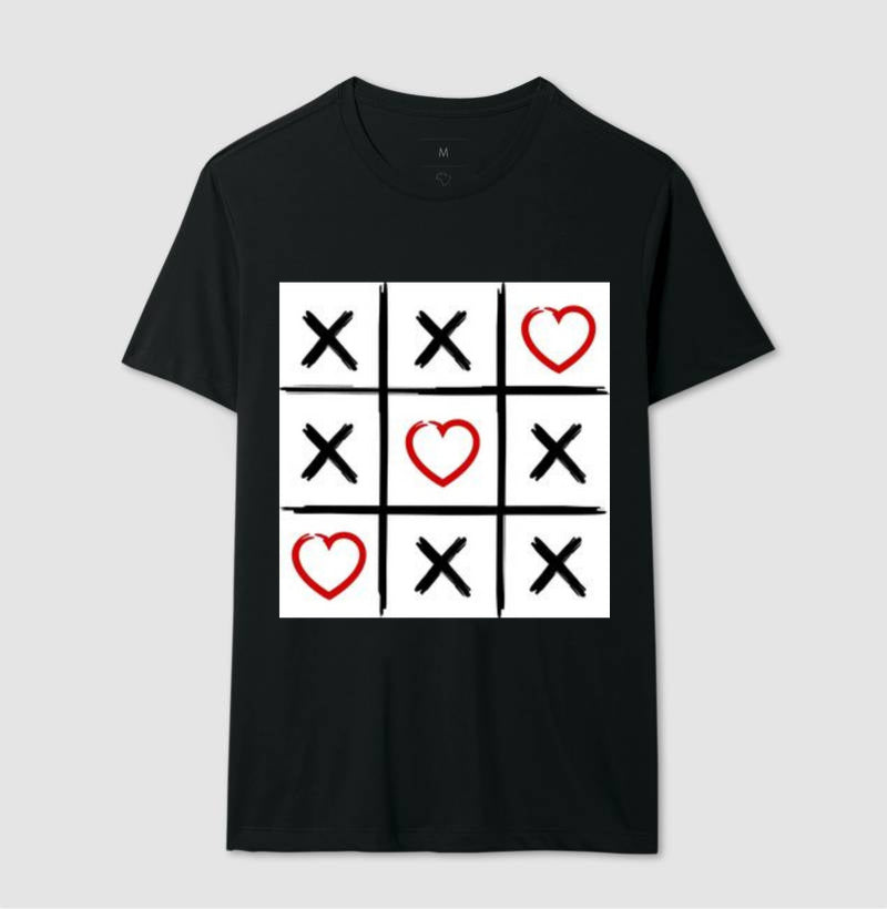 Camiseta basica love jogo da velha - carlos ofertas