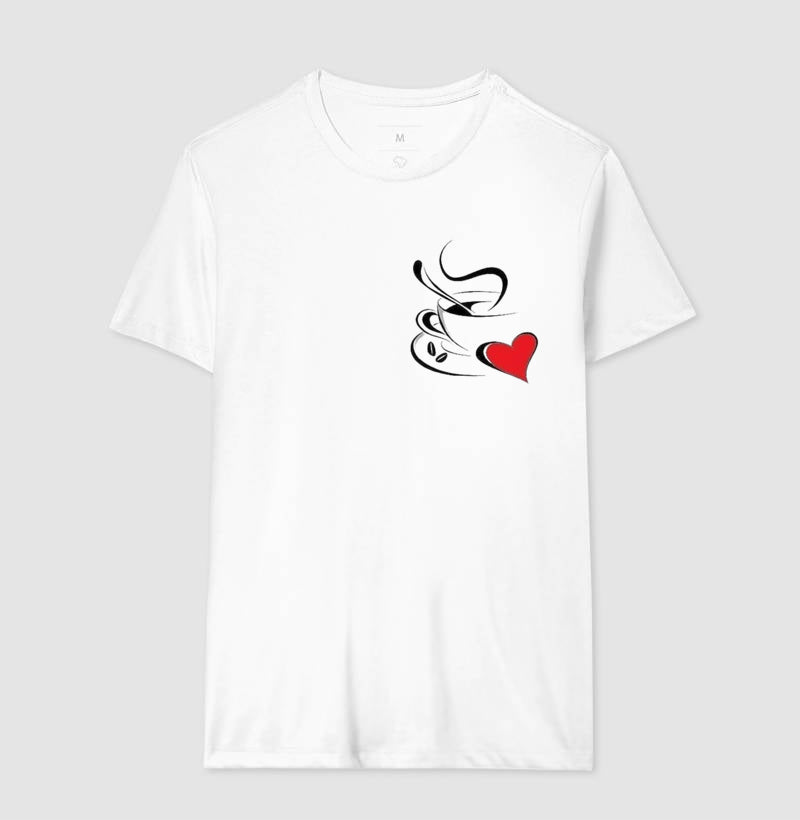 camiseta basica l cafe love - carlos ofertas