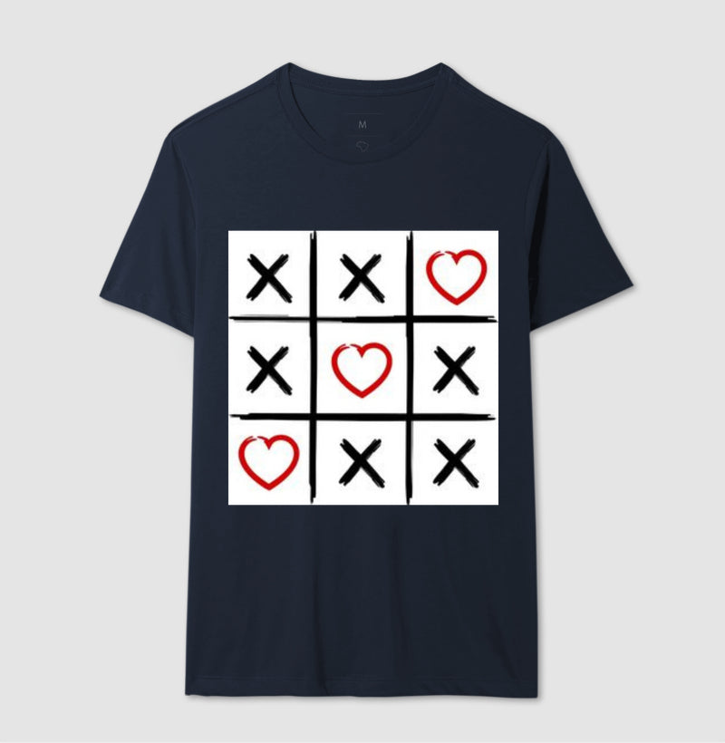 Camiseta basica love jogo da velha - carlos ofertas