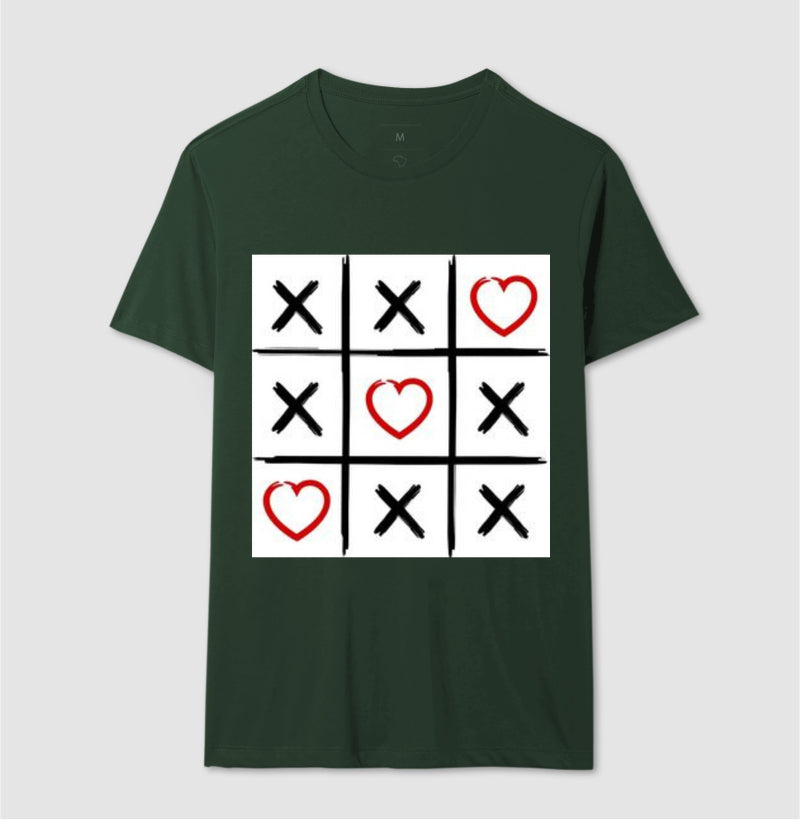 Camiseta basica love jogo da velha - carlos ofertas