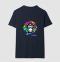 Camiseta básica monkey aquarela