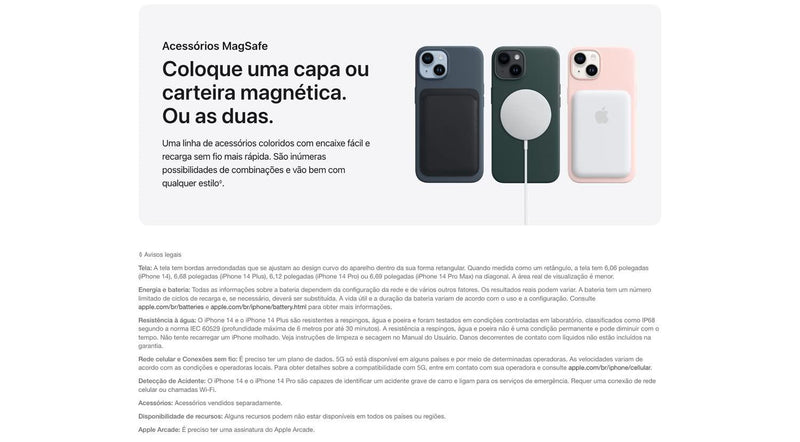 Apple iPhone 14 Plus (128 GB) – Cinza-Escuro