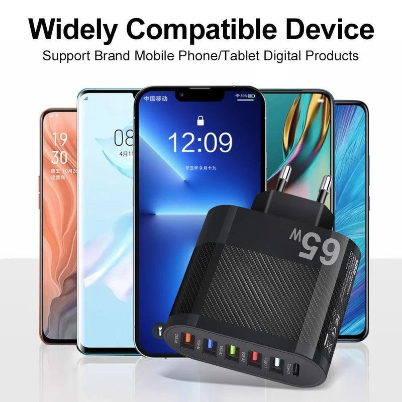 Carregador adaptador USB para Xiaomi, iPhone, Samsung