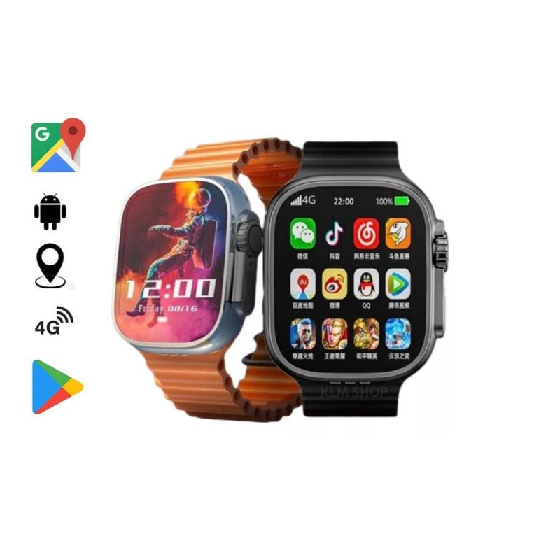 Smartwatch Horizon 4G Android -2 Pulseiras, GPS, 4G e celular de Pulso