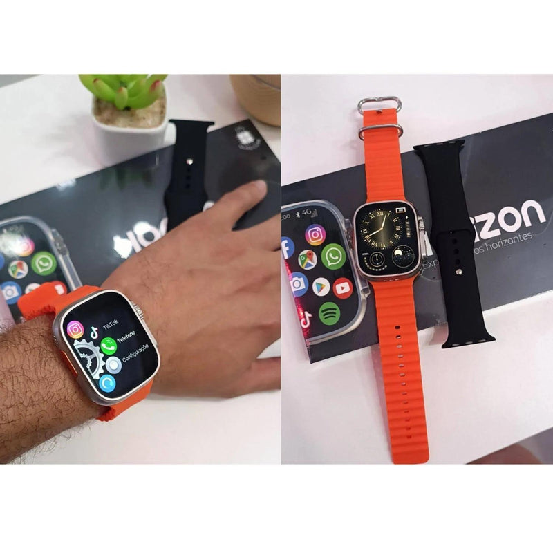 Smartwatch Horizon 4G Android -2 Pulseiras, GPS, 4G e celular de Pulso