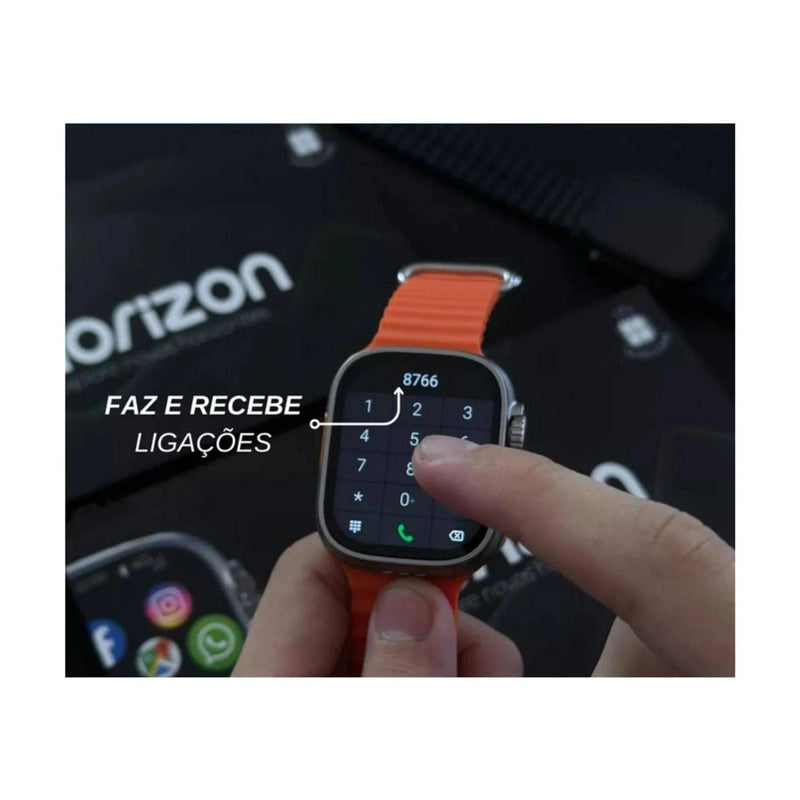 Smartwatch Horizon 4G Android -2 Pulseiras, GPS, 4G e celular de Pulso