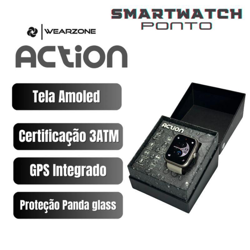 Smartwatch Action A Prova D' Água | Gps E Tela Amoled (alta Perfomance e Exclusivo)